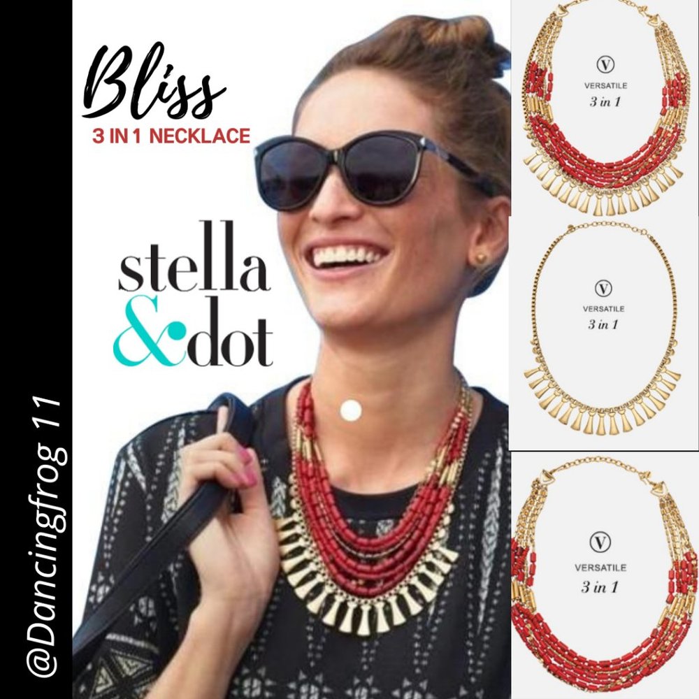 Stella & Dot Bliss Statement Necklace-Wear 3 Ways!